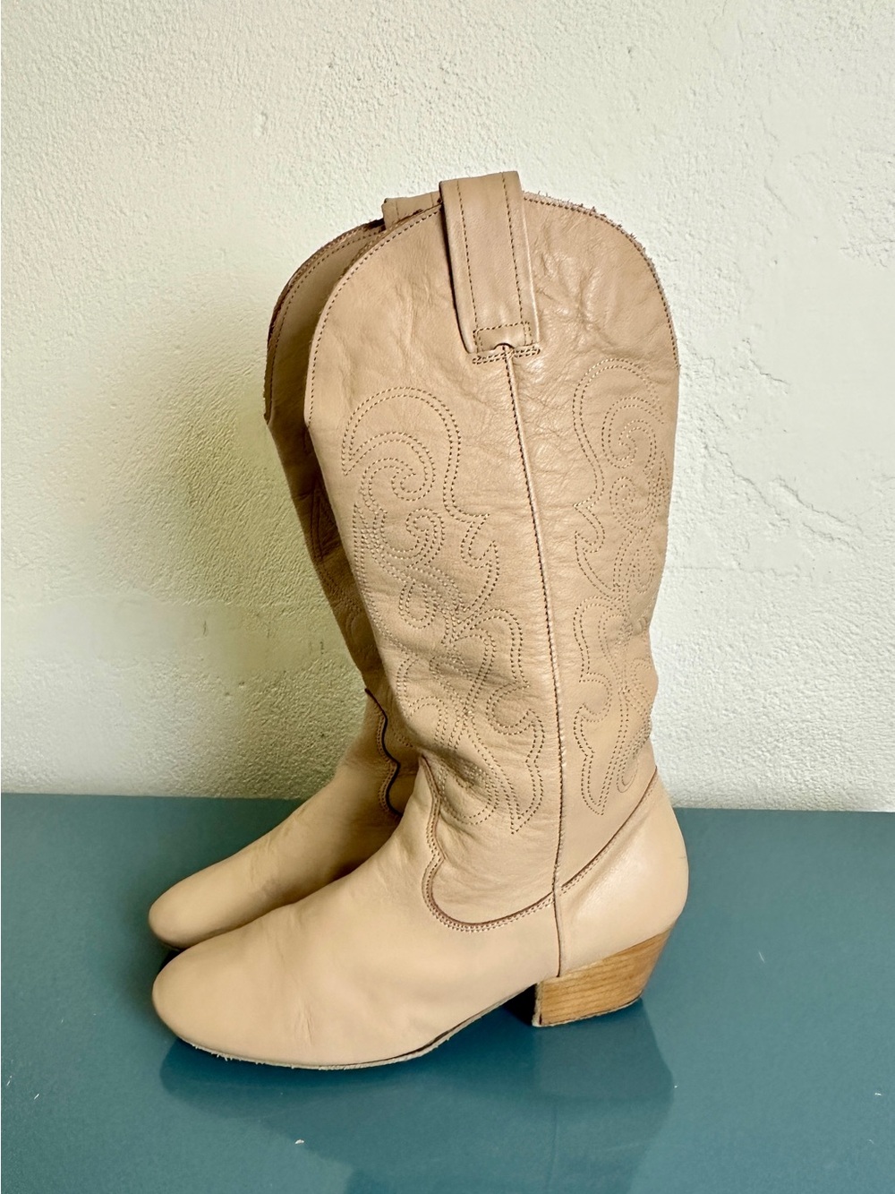 Ray Rose Eclipse Professional Line Dancing Dance Boots Light Tan Sz 39 US 8.5 RE